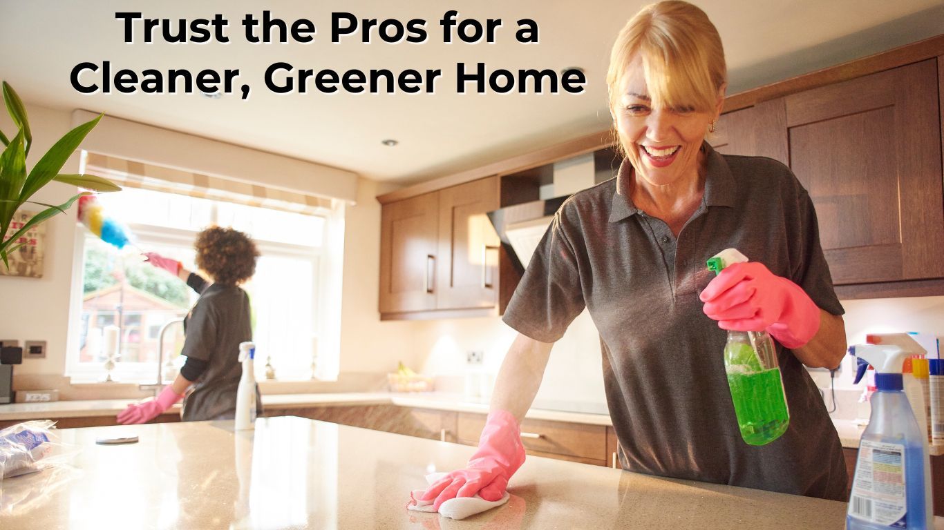 eco friendly cleaning with professional using green products