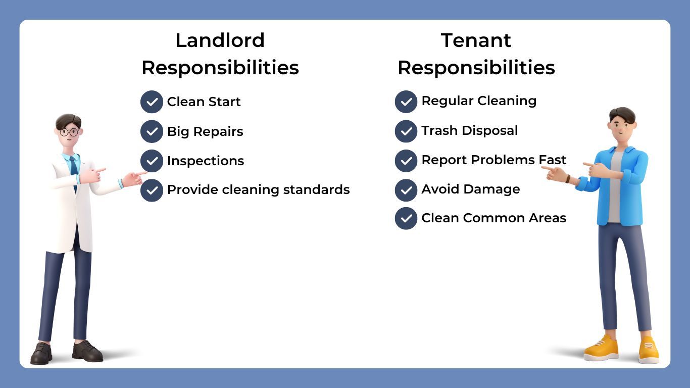 landlord and tenant cleaning responsibilities checklist