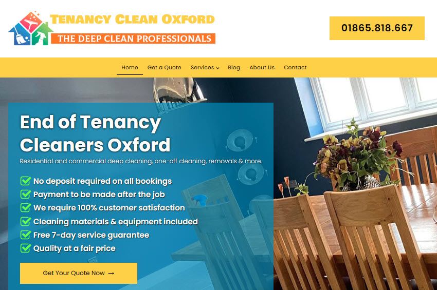 tenancy clean oxford